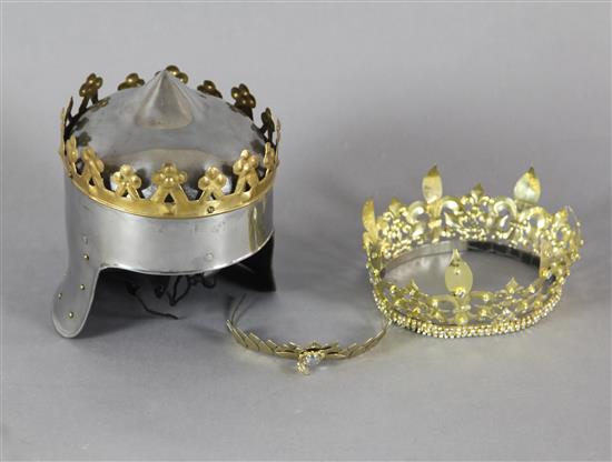 Macbeth: Macbeths crown, Lady Macbeths coronet and a tiara